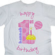 31412X - Baby Girl's 1st Birthday Personalized Youth T-Shirt